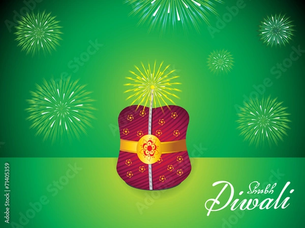 Obraz abstract artistic diwali background