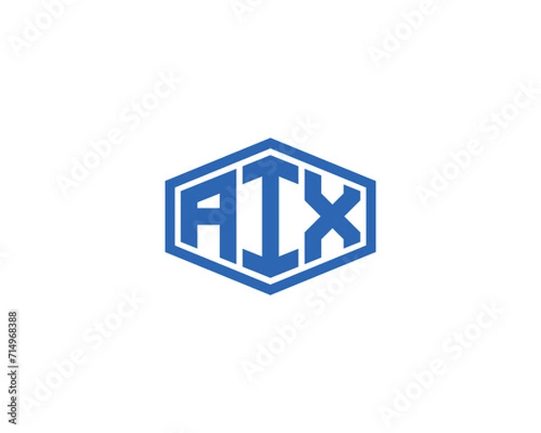 Fototapeta AIX Logo design vector template