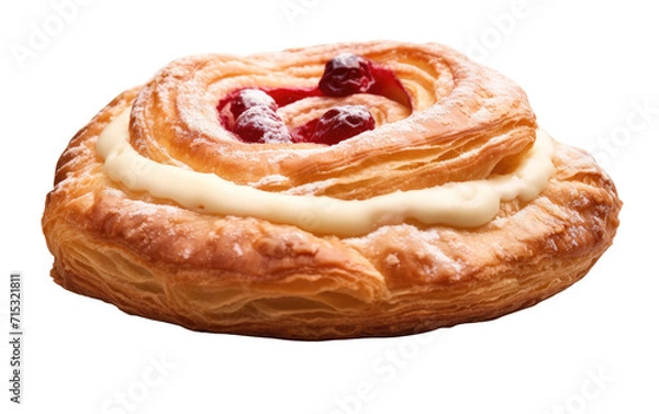 Fototapeta A Pastry Extravaganza, A Symphony of Texture and Flavor on a White or Clear Surface PNG Transparent Background.