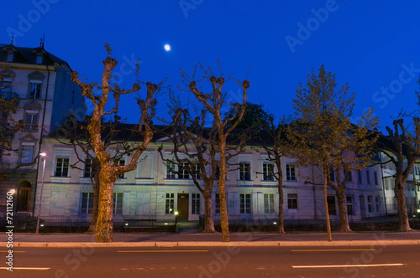 Obraz Nightscene n Biel/Bienne, Switzerland