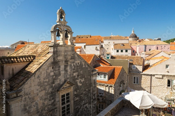 Fototapeta Vieille ville de Dubrovnik depuis les remparts