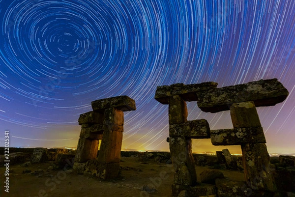 Fototapeta Blaundus Ancient City; Photographed with night stars.
Astrophotography is a photography technique that offers fantastic visuals.