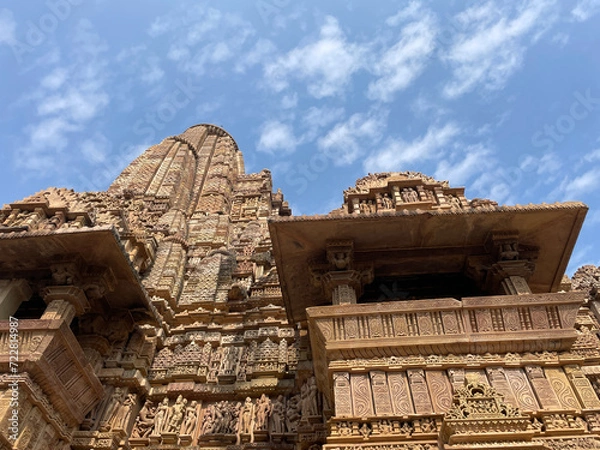 Fototapeta Lakshmana Temple, Khajuraho || Khajuraho Group of Monuments || UNESCO World Heritage site || Nagara architectural style