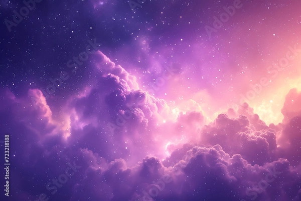 Fototapeta clouds and stars wallpaper in