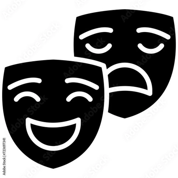 Fototapeta Theatre Mask Icon