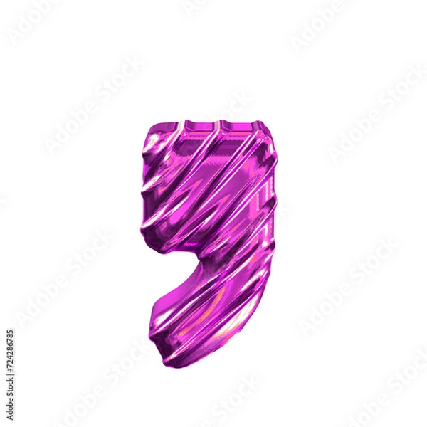 Fototapeta Ribbed purple symbol