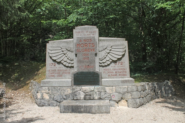 Fototapeta Tranchee de la Soif WW1 memorial near St Mihiel, France