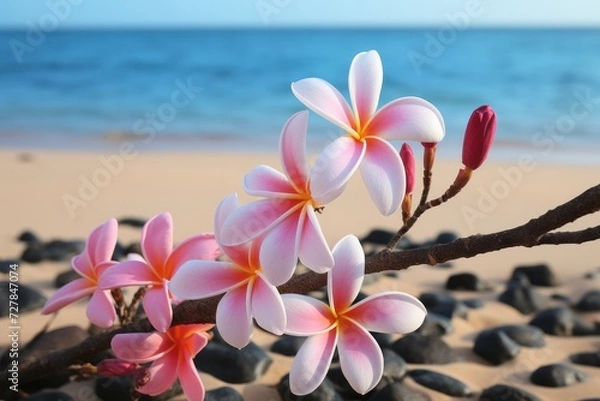 Obraz frangipani plumeria flower