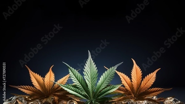 Fototapeta marijuana leaf background