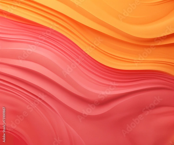 Fototapeta Curve pink and orange background, texture of curve, GenerativeAI, Abstract wave wallpaper