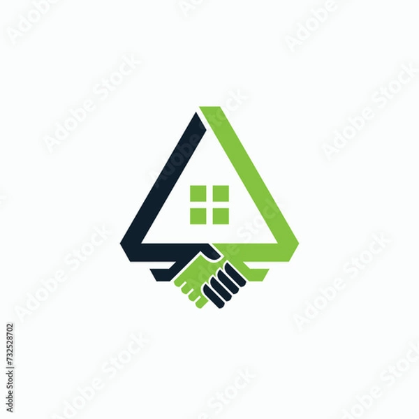 Fototapeta Home sales logo, Home deal logo