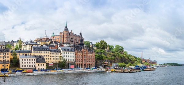 Fototapeta Ppanorama of the Old Town  in Stockholm, Sweden