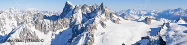 Obraz Panorama des Grandes Jorasses