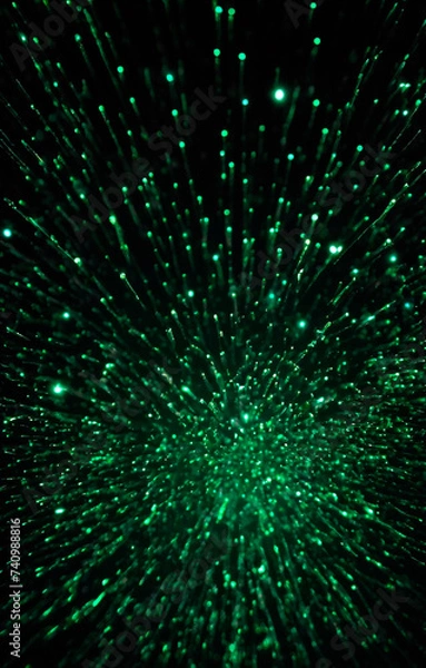 Fototapeta photo green lights particles wallpaper