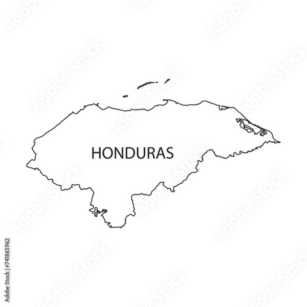 Obraz Honduras map icon