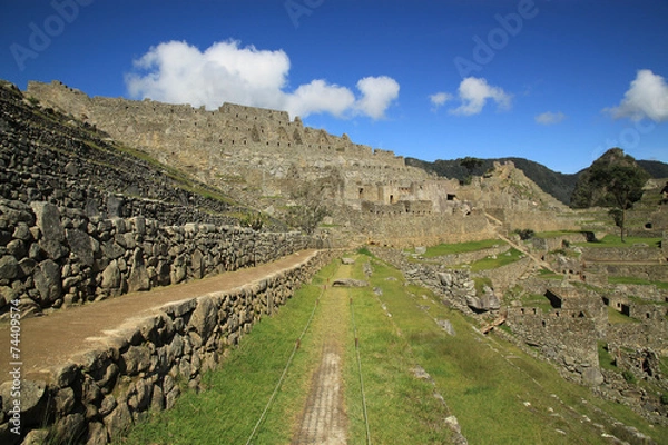 Fototapeta Scenic view to Macchu Picchu, Peru, South America