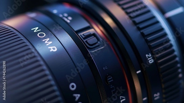 Fototapeta Product Photography, Close-up of a DSLR camera lens