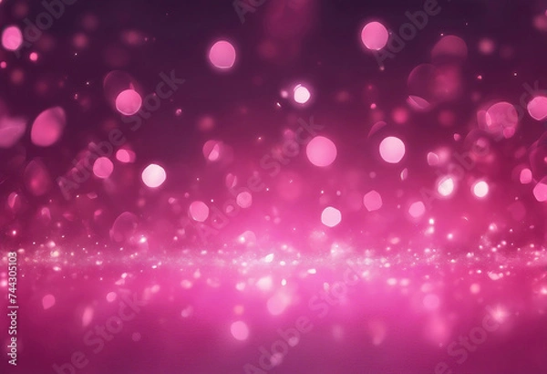 Fototapeta beautiful pink bokeh light effect design