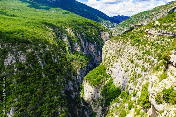 Fototapeta Mountain landscape, Verdon Gorge in France.