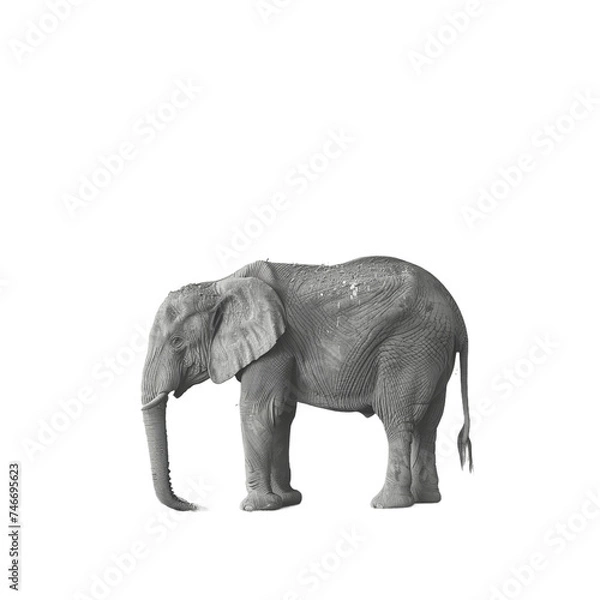 Fototapeta elephant isolated 