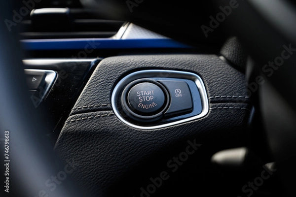 Fototapeta Car start button