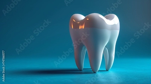 Fototapeta Integrated single tooth implants