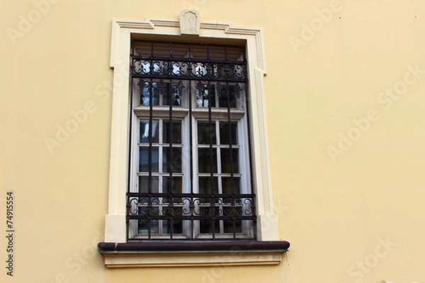 Fototapeta window with bars