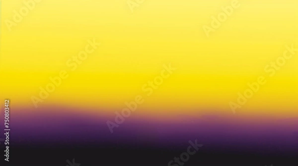 Fototapeta Blurred color gradient yellow black grainy color gradient background. Website background. Copy paste area for text