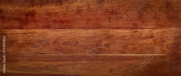 Obraz Wood texture background. Cherry wood desktop texture background, cherry wood texture background.	