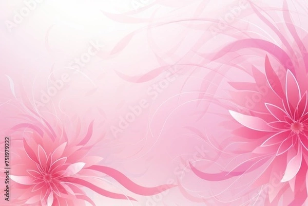 Fototapeta Floral-inspired pink spiral background, with petals swirling in an elegant and harmonious dance, Generative AI