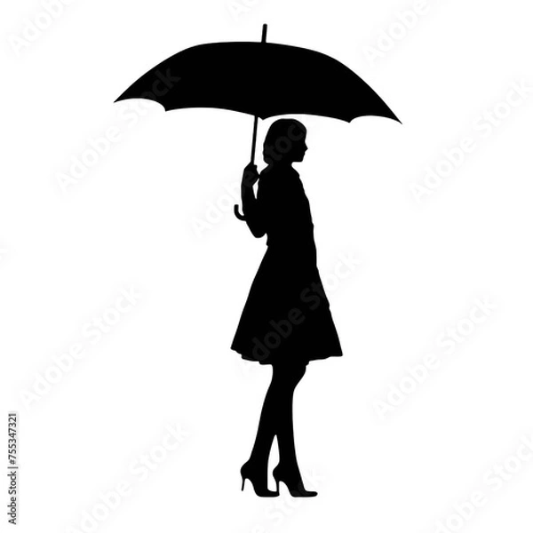 Fototapeta person under umbrella