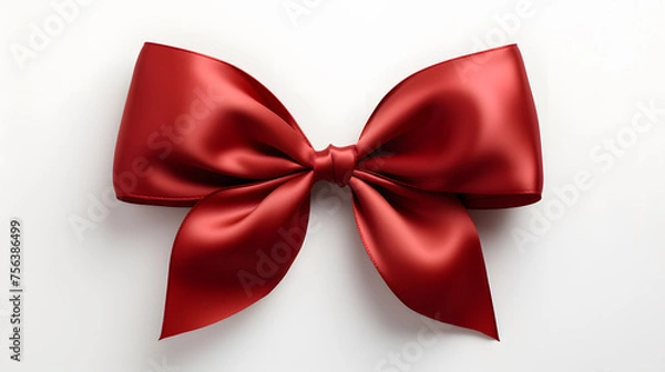 Fototapeta red ribbon bow