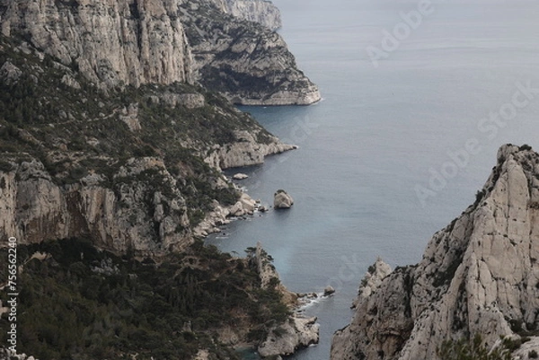 Fototapeta cliffs at the coast