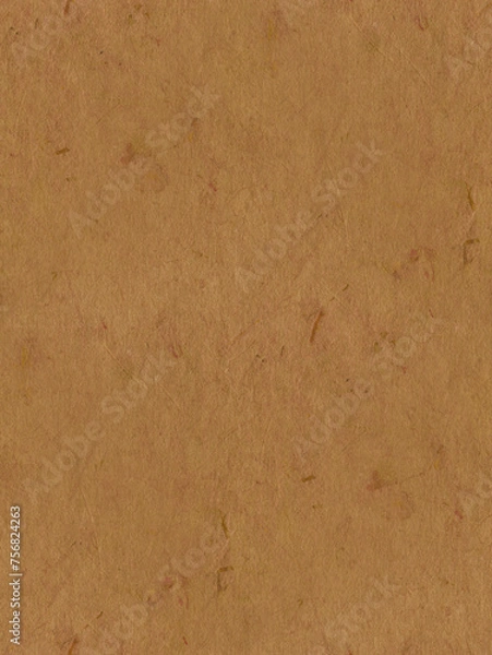 Fototapeta Brown cardboard or recycled paper, seamless background. 