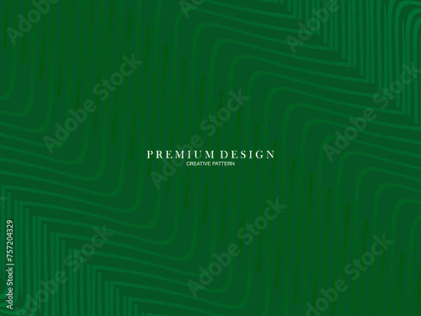 Fototapeta Green gradient colored lines abstract background. Modern design for banners, cards, web design, banners, certificates, etc.