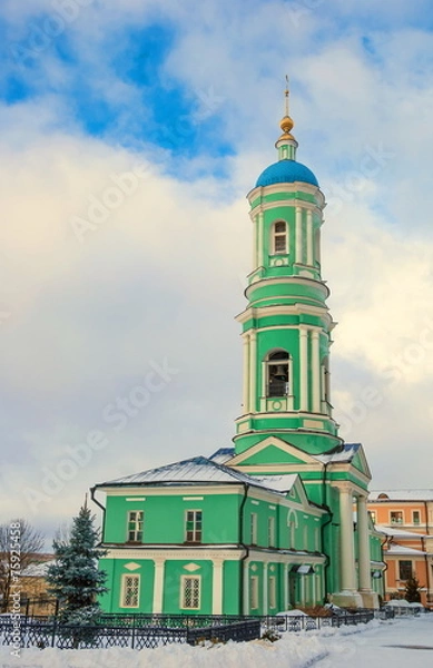 Fototapeta Belfry in Vvedensky Stauropegial monastery (Optina)