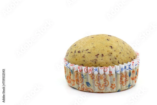 Fototapeta  banana cup cake isolated on a white background