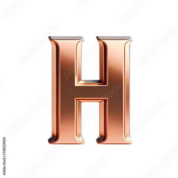 Fototapeta 3D letter H