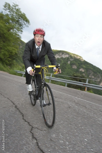 Fototapeta Banker on the downhill