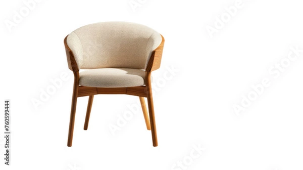 Fototapeta photograph of chair. Isolated on transparent background.