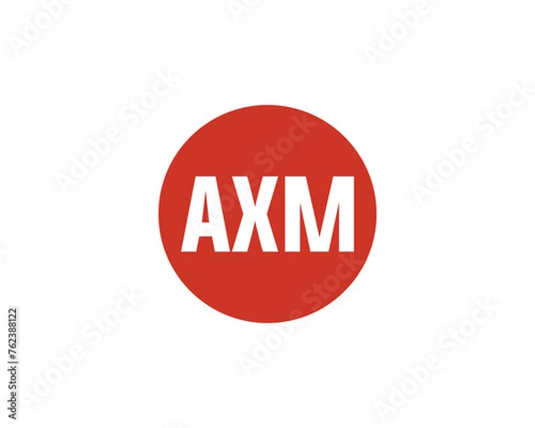 Fototapeta AXM logo design vector template