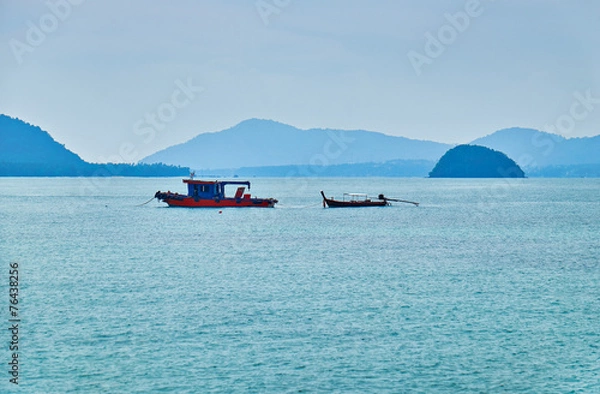 Fototapeta Thai boats in Andaman sea