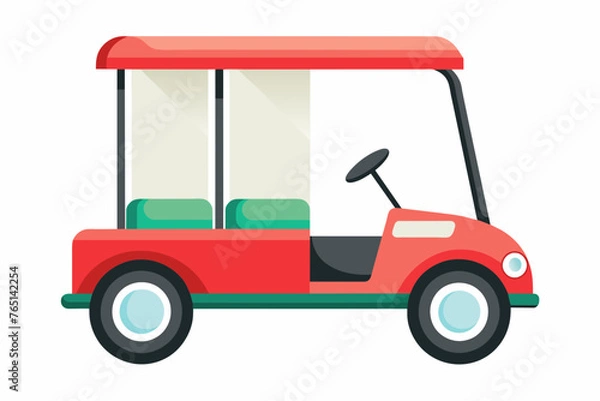 Fototapeta golf car vector illustration