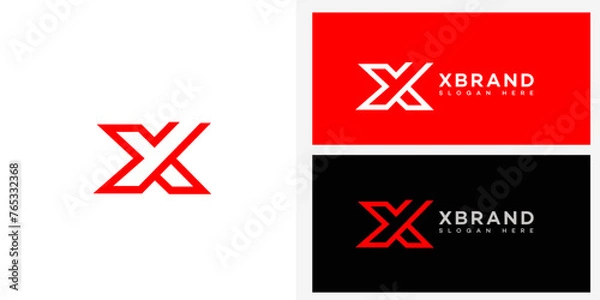 Fototapeta X Letter Logo Icon Brand Identity, X Letter Sign Symbol Template 