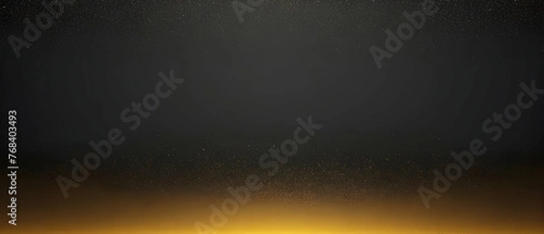 Fototapeta Grainy gradient background gray brown golden yellow glowing light, dark noise texture banner poster background.