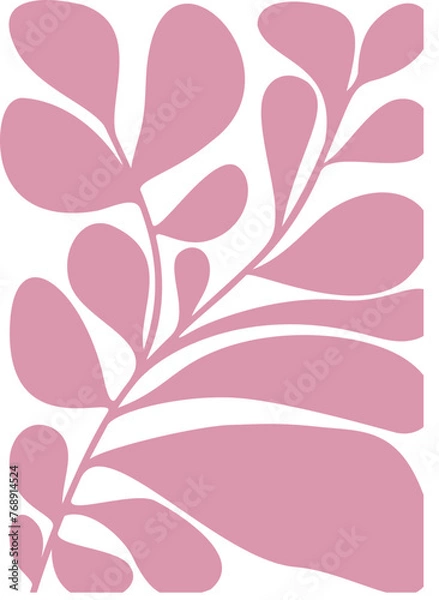 Fototapeta Abstract botanical wall art vector