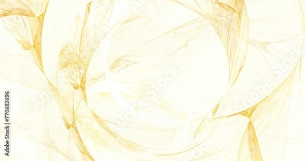 Fototapeta Abstract golden spiral  on white background