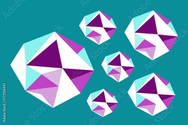 Fototapeta Polygonal Background vector design 