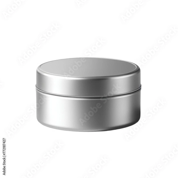 Fototapeta realistic empty tin can and without sardine tin font view on Isolated transparent background png. generated with AI