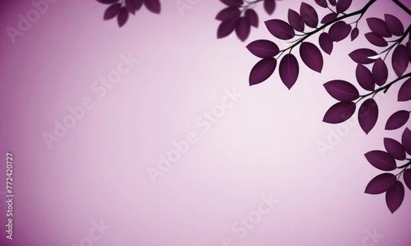 Fototapeta Abstract Plum background with smooth leaves 